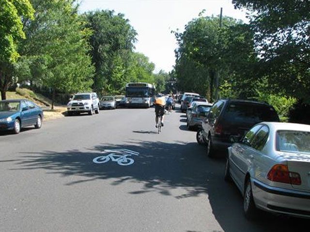 Shared bikeway example 1